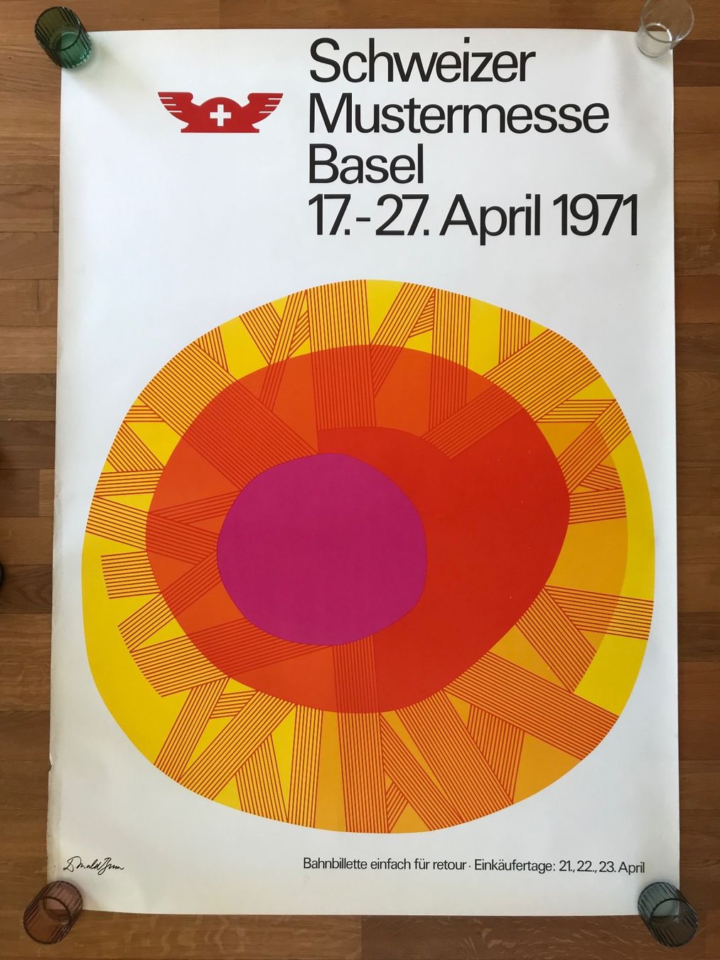 Foto & Immagini: Plakat Schweizer Mustermesse Basel Original 1971 – Usato da Olten venduto da anton875