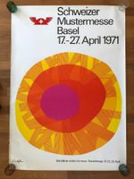 Plakat Schweizer Mustermesse Basel Original 1971