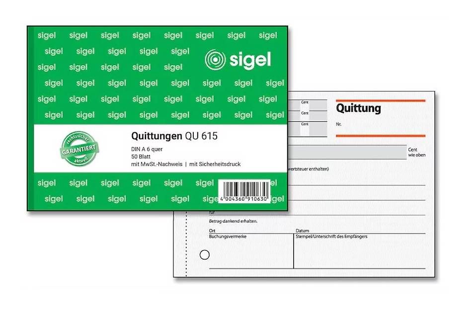 Blocchi: 2x Quittungsblock Sigel + Entklammerer novus – Usato da Dübendorf venduto da san_tt6m 3