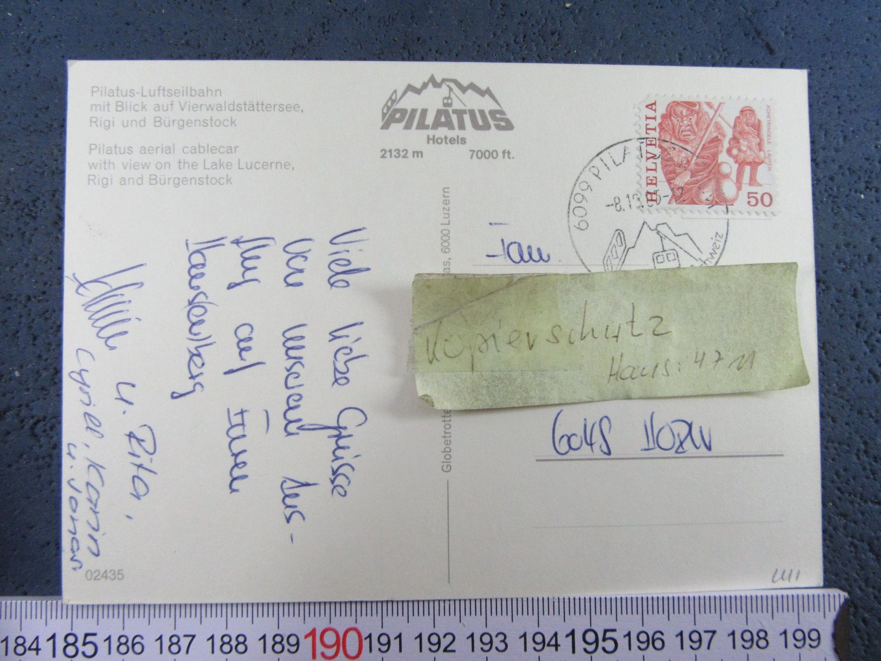 Cartoline postali: PILATUS LUFTSEILBAHN LU AK – Usato da Ettingen venduto da Hausi4711 1