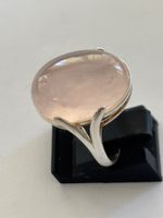 Ring Rosenquarz 925 Silber guter Zustand