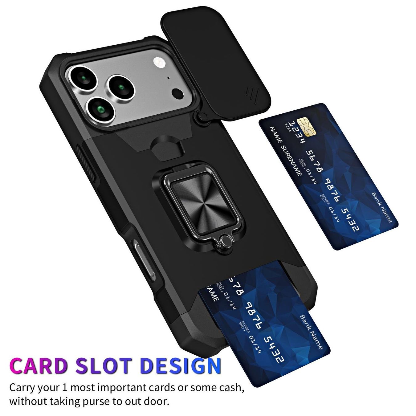 Cover & Protezioni schermo: iPhone 17 PRO Hülle Cover Ring Case Etui Coque Tasche Robust – Nuovo e nell'imballaggio originale da Volketswil venduto da coverandmore 2