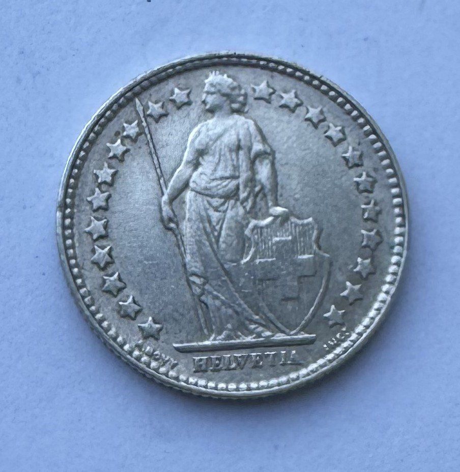Tutti le monete: 1905 50 Rappen -unz – Usato da Kirchberg SG venduto da Helveticus00 1