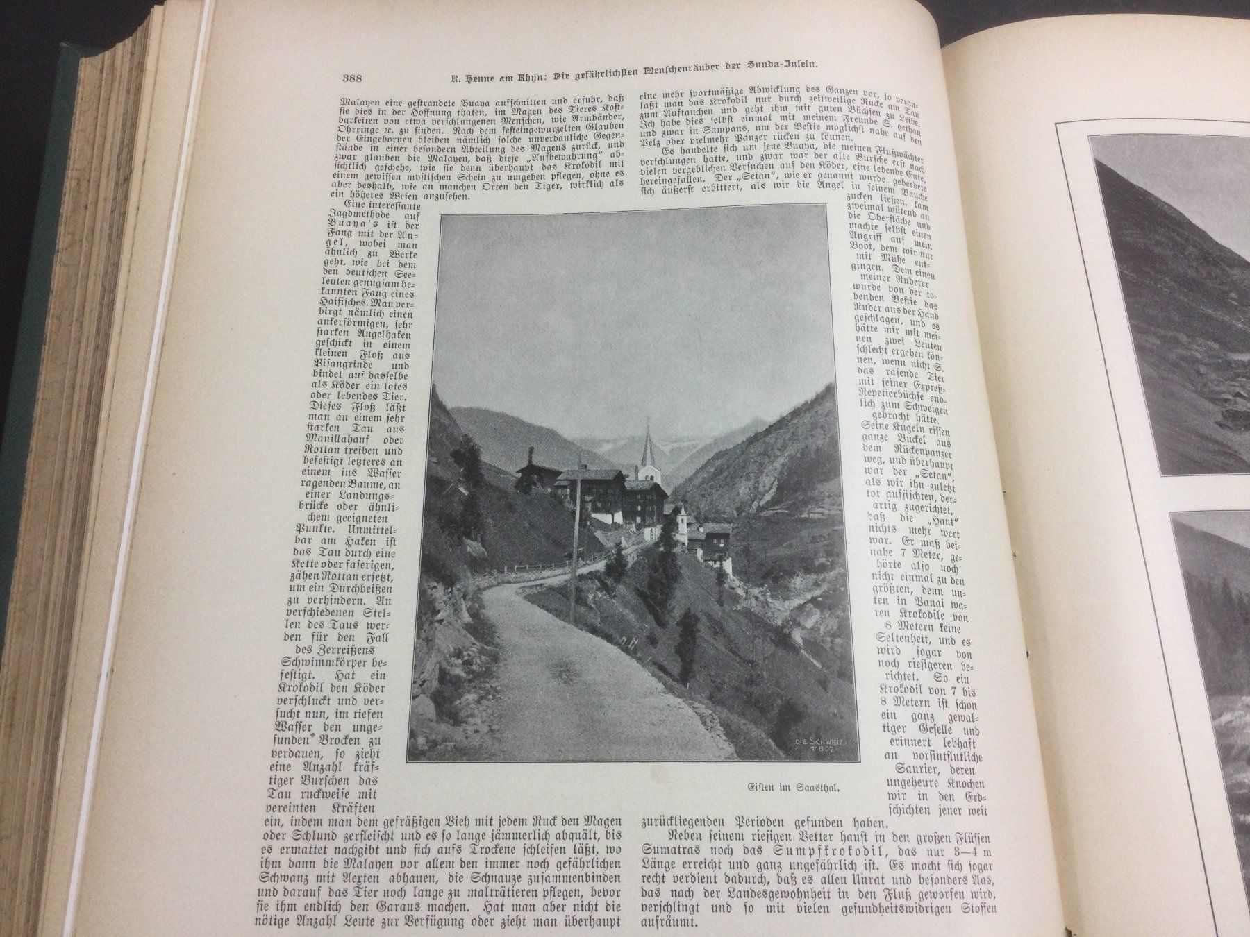 Outils anciens: Feegletscher Saasthal Schweizer Illustrierte Zeitschrift – D'occasion à Wangen SZ par kuriosum12 1