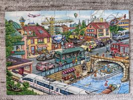 Puzzle City Scene 60 Pieces Good Condition