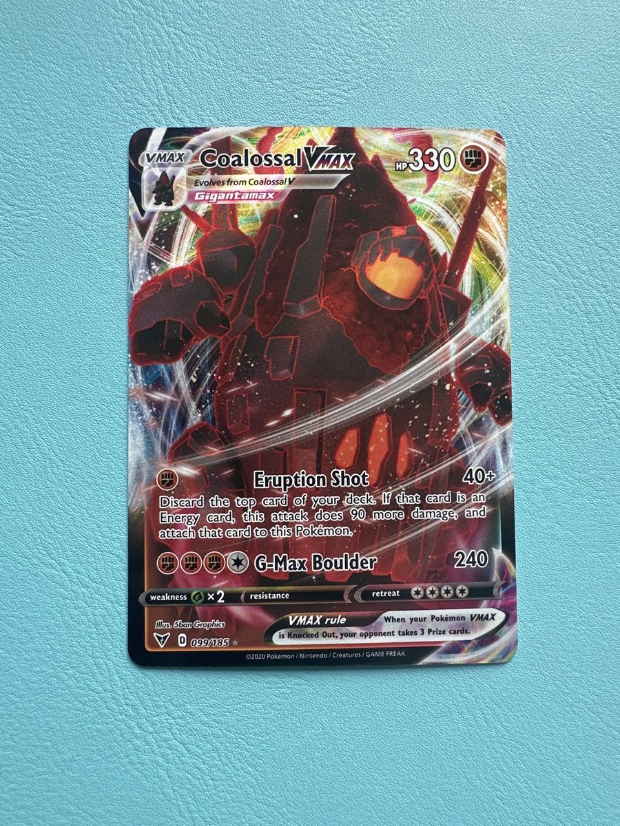 Pokémon Sammelbilder & Trading cards: Pokemon Coalossal VMAX Rare Fullart 2020 Mega Artwork – Neu (gemäss Beschreibung) aus Lommiswil von CollectorOne