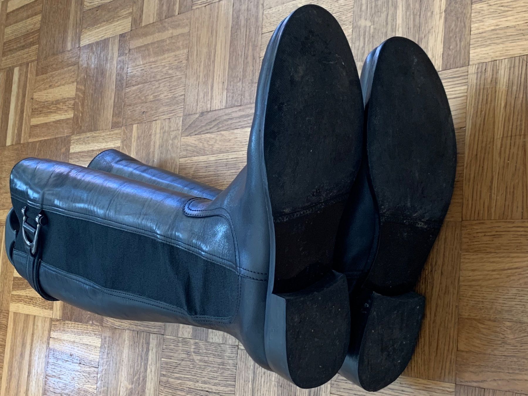Navyboot Damenschuhe: Navyboot Lederstiefel Gr. 38 schwarz – Gebraucht aus Baar von swi_w6jc 2