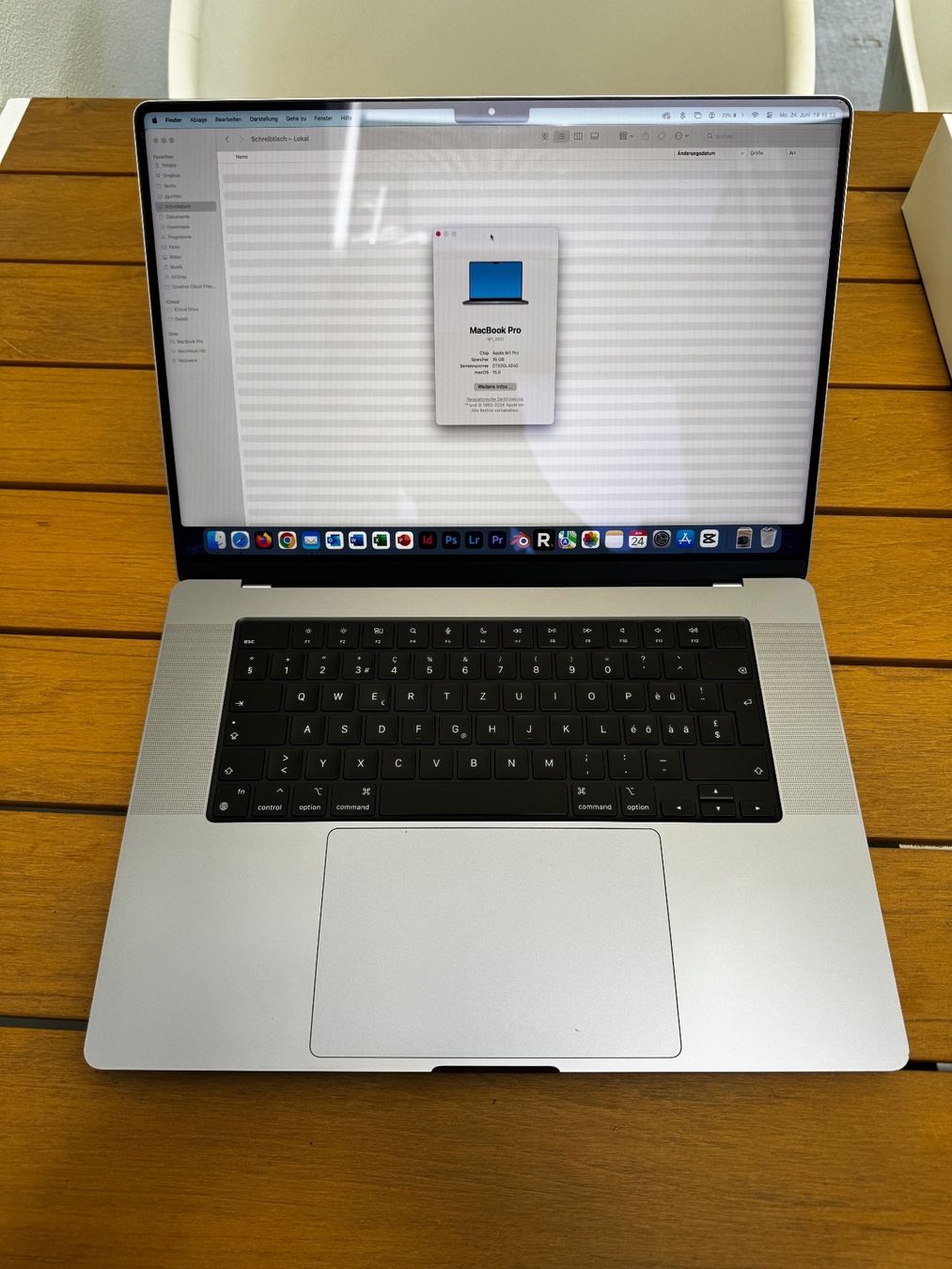 Apple Notebooks: MacBook Pro 16" M1 Pro – Gebraucht aus Salmsach von  1
