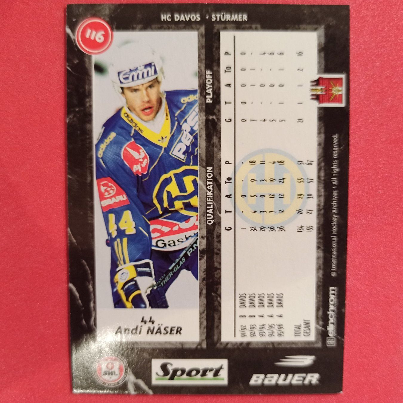 Carte collezionabili: Andi Näser - HCD - 1996/97 – Usato da Dübendorf venduto da kb86_MOVIE 1