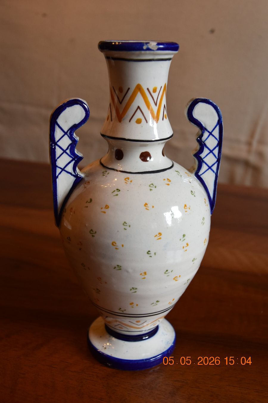 Vasi & Recipienti: Sehr schöne, dekorative Vase mit Wappenmuster. – Usato da Suhr venduto da indigo23 1