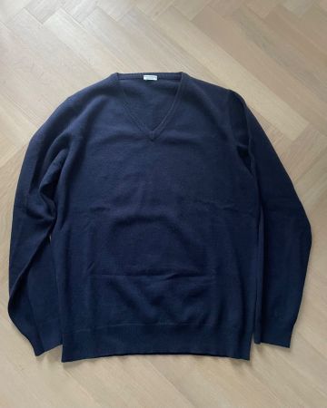 Von Braun Kaschmir Pullover Dunkelblau in L