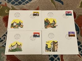 4 CH FDC Eimzelmarke Pro Patria 1976