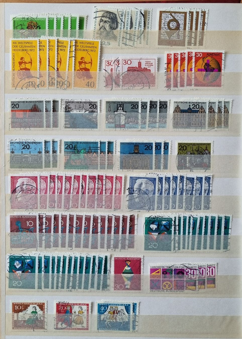 Tutti i francobolli: BRD Briefmarken Album Deutsche Bundespost – Usato da Thun venduto da yvonne.95 6