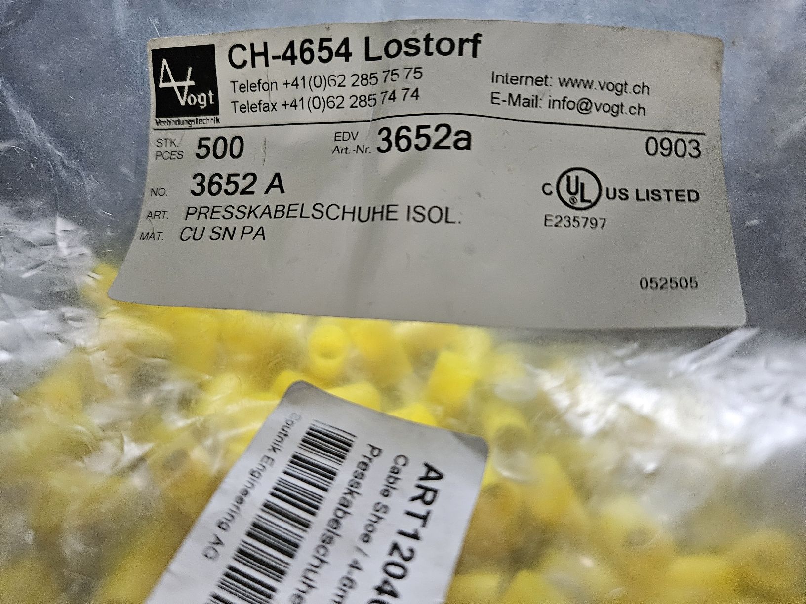 Composants électroniques: Ringkabelschuhe M4  4-6mm2 – Neuf avec emballage d'origine à Diepoldsau par Knochen 1