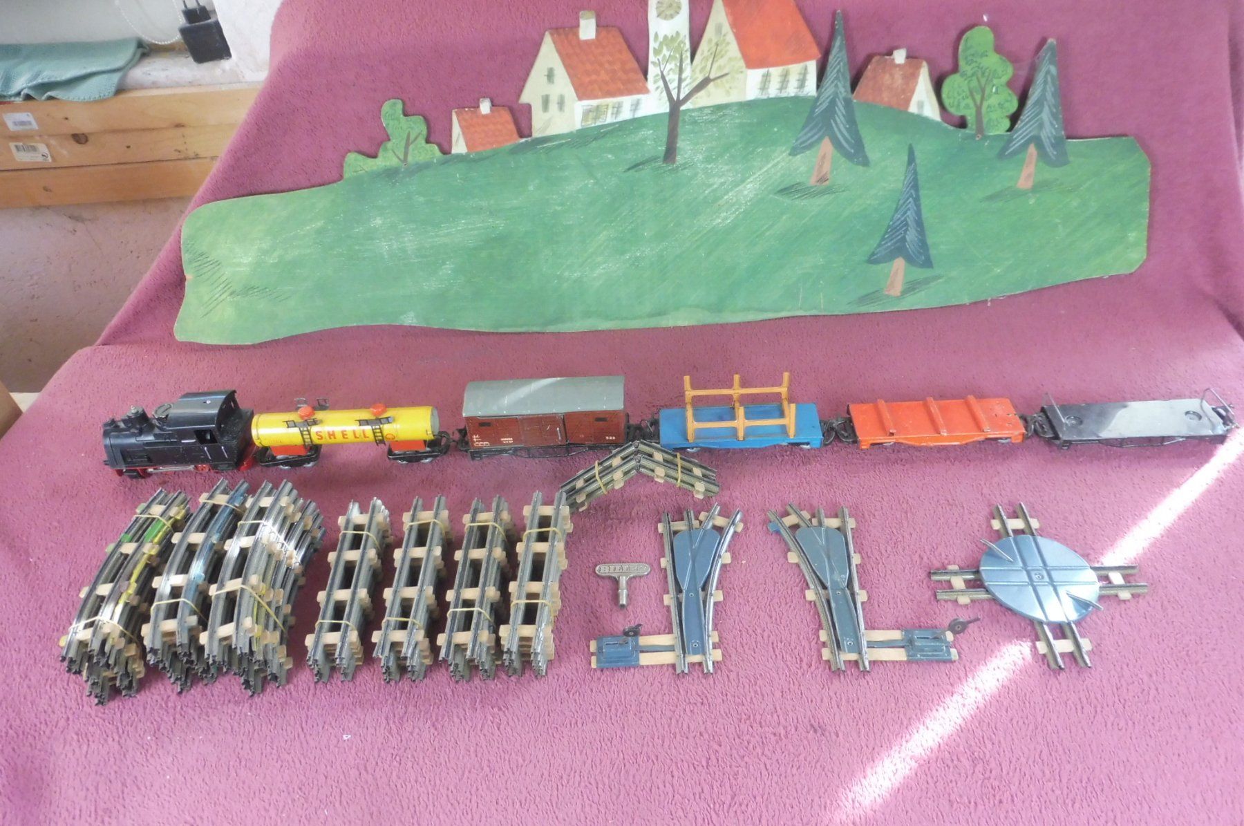 Biller Bahn Modelleisenbahnen: Antik Billerbahn Set – Gebraucht aus Maschwanden von struppiundtim