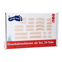 Holzeisenbahnschienen Set 24tlg