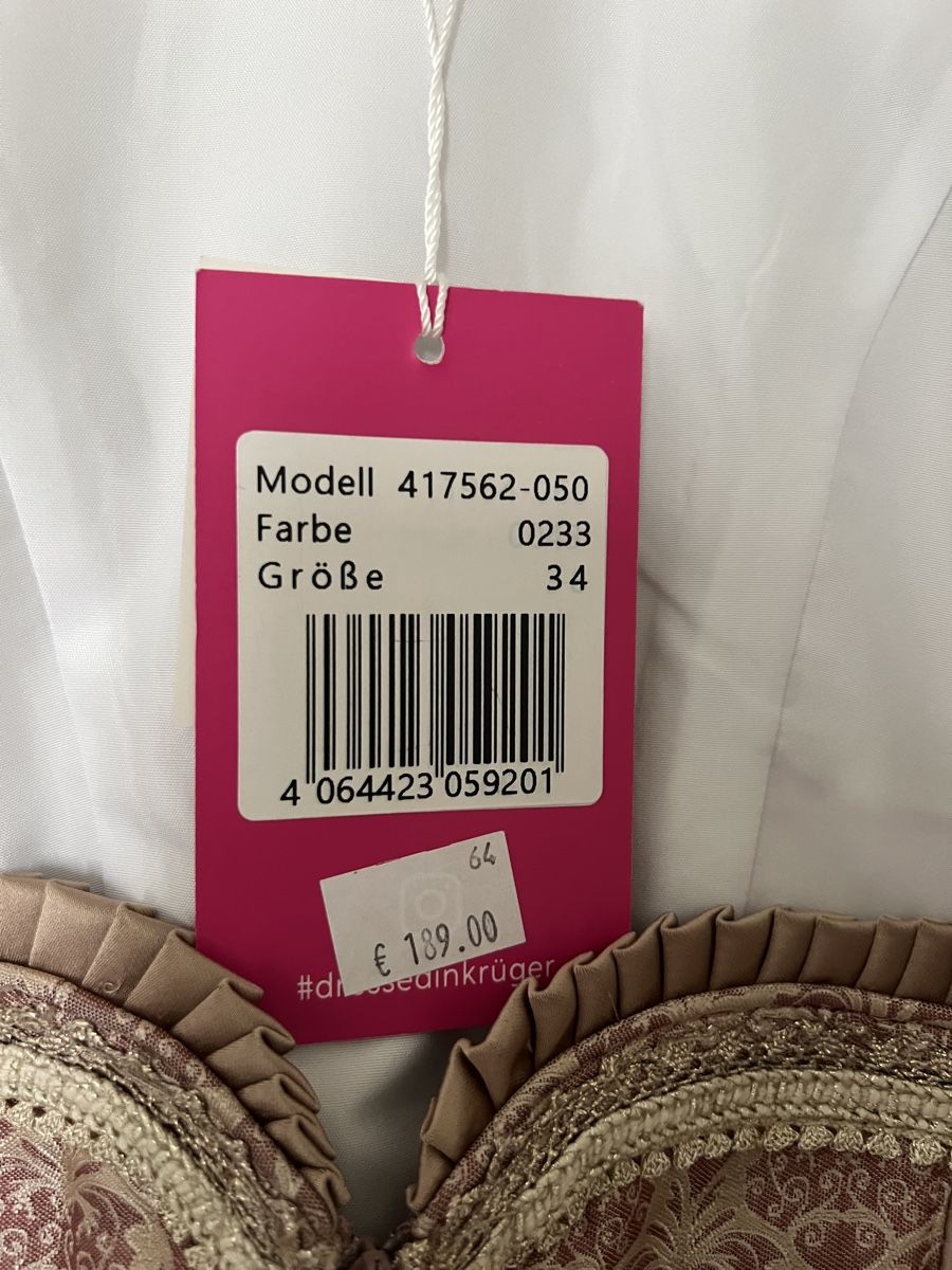 Krüger Vestiti: Dirndl Krüger Grösse 34, NEU! – Nuovo e nell'imballaggio originale da Maisprach venduto da nad_h1 3