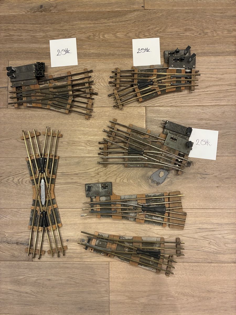Buco Modellini di ferrovie: Eisenbahnschienen Buco Set mit Weichen – Usato da Buchs AG venduto da sasami01 2