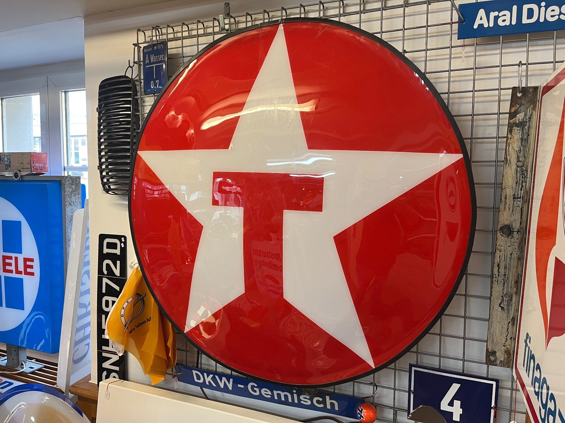 Texaco Insegne: Texaco - Leuchtreklame – Usato da Erlinsbach venduto da Stu-ff 1