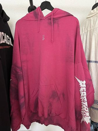 TJ_Beastboy Merch Hoodie pink Tie-Dye  Gr. L oversized