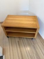 Möbel auf Rollen Holz hell 2 Fächer gebrauchter Zustand