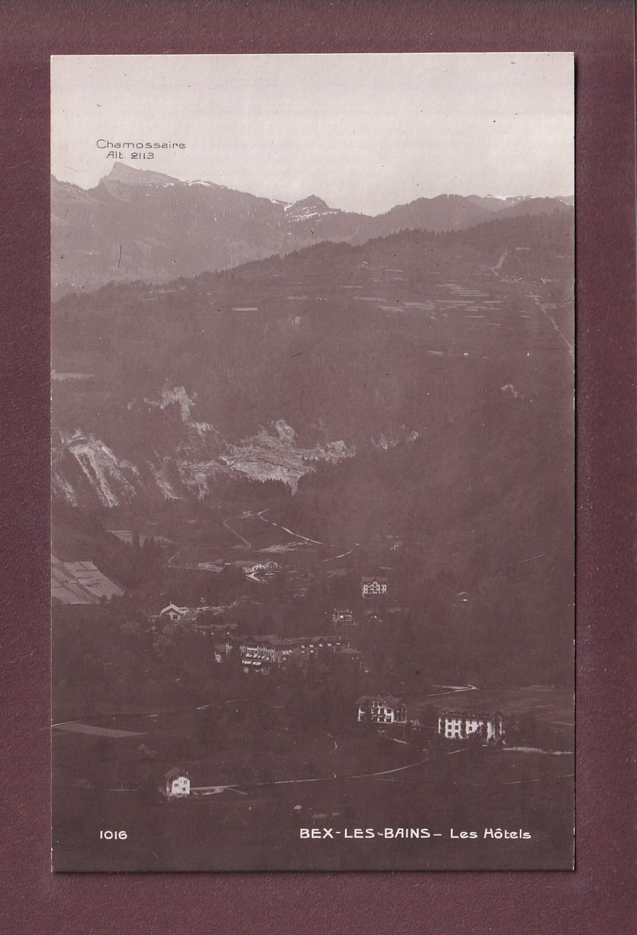 Cartoline postali: BEX - Les Hôtels - Chamossaire – Usato da Pully venduto da nicecards