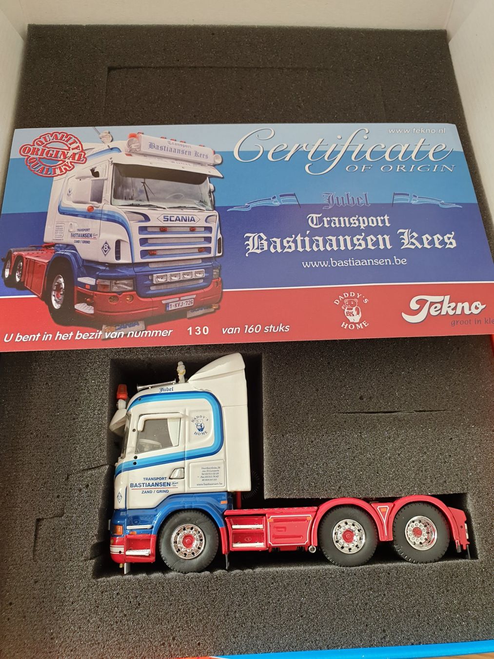 Tekno Kit di modellismo & Modellini statici: Scania Bastiaansen TEKNO Neu – Nuovo e nell'imballaggio originale da Baar venduto da Liebherrbagger
