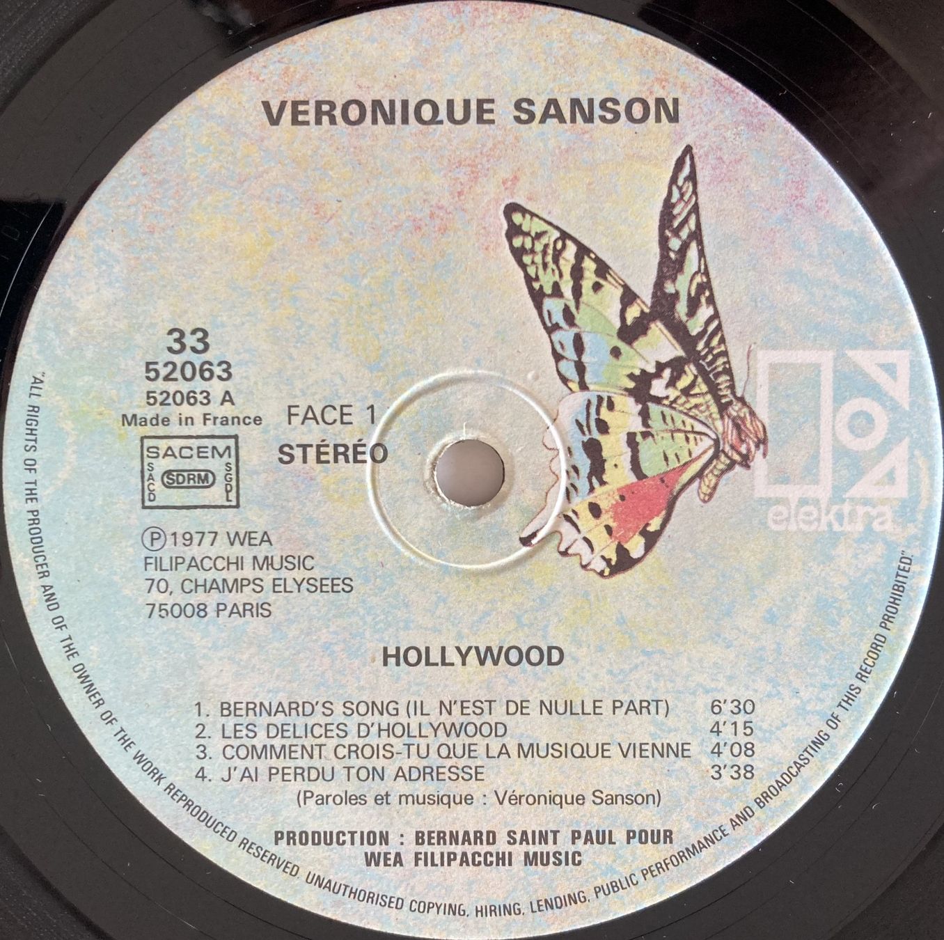 Dischi in vinile: VERONIQUE SANSON - HOLLYWOOD – Usato da Bottens venduto da hotter-than-hell 2