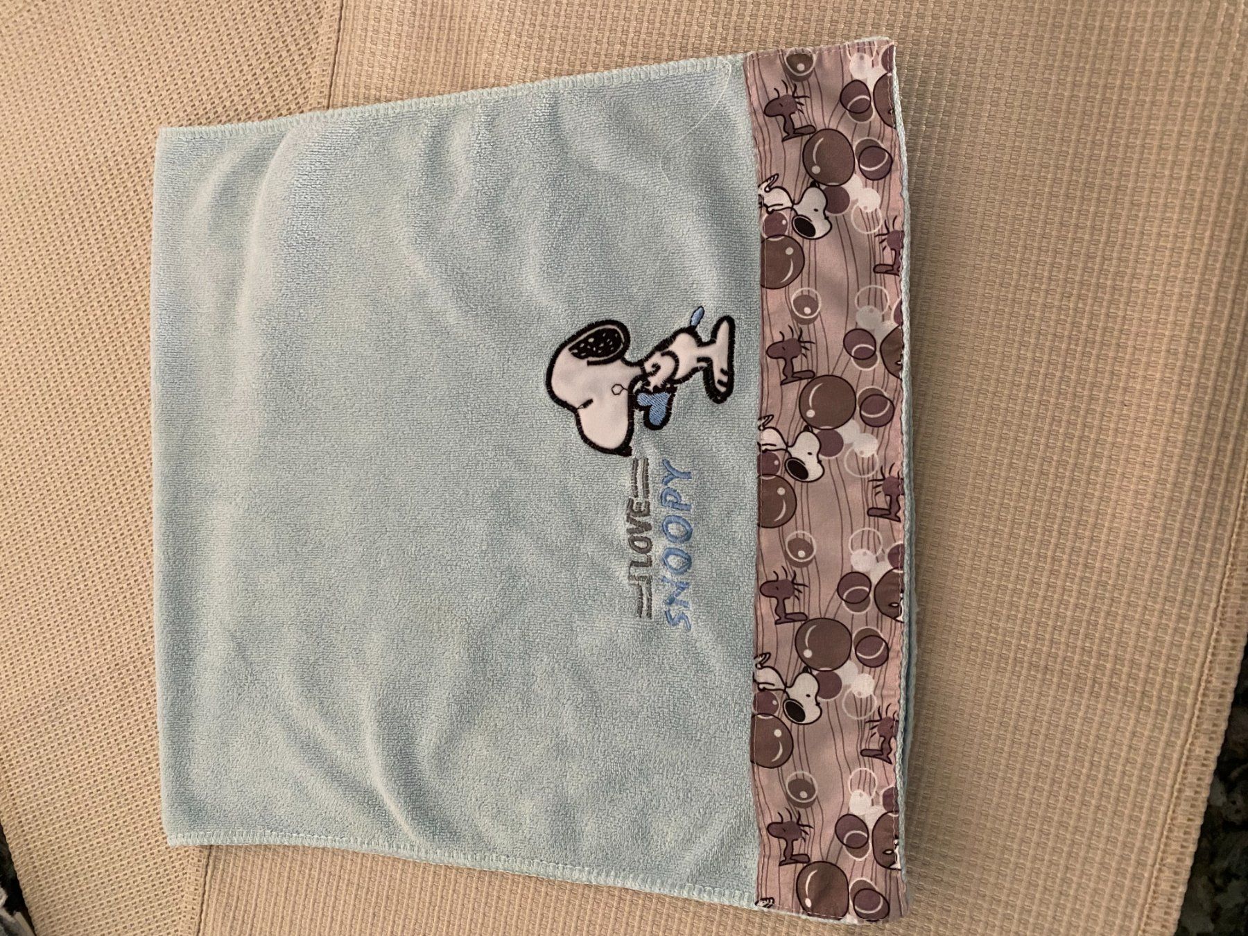 Teli da bagno: I Love Snoopy Handtuch hellblau – Nuovo (secondo la descrizione) da Allenwinden venduto da Obalu