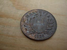 (D1) Départ 1 CHF 2 Rappen 1926