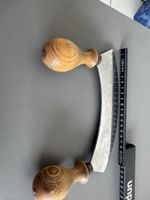 Wiege-Messer Kräutermesser mit Holzgriff, Top Zustand