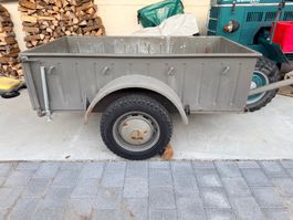 Zivilschutz Anhänger / Materialanhänger mit Blache