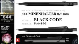 844.496 Minenhalter 07 Black Code * 849 Premium Caran d'Ache