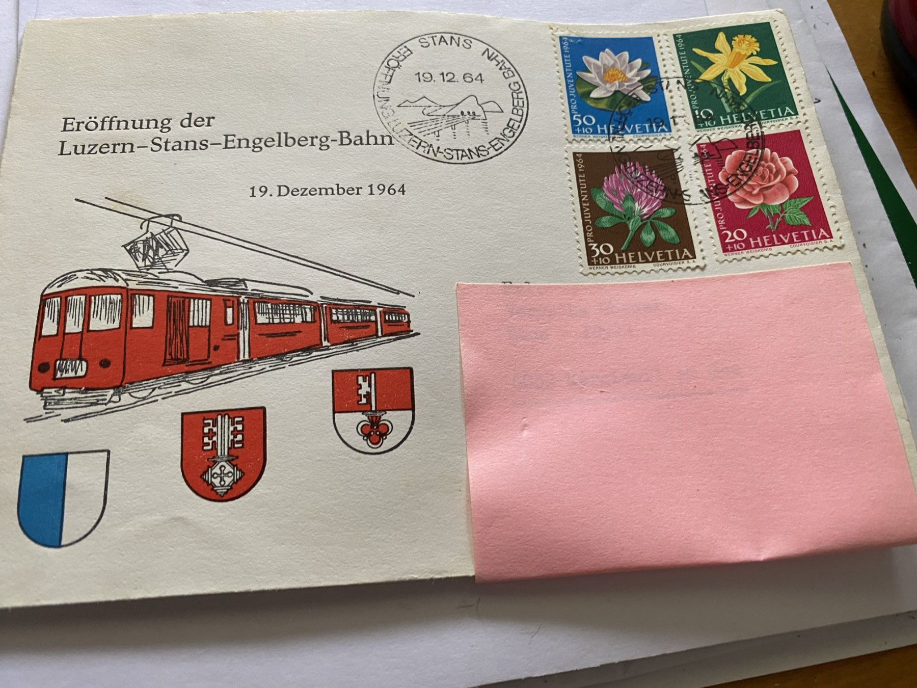 Alle Briefmarken: Ersttagcouverts / Luzern-Stans-Engelbergbahn – Gebraucht aus Sachseln von basti1950 3