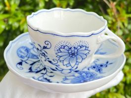 Meissen Zwiebelmuster Kaffeetasse – 2. Wahl, ca. 1934–1950