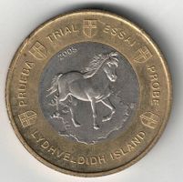 2005 Probeprägung Island - 1 Euro Münze - Sehr selten