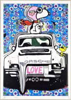 Death NYC Pop Art Druck " Murakami Tag Heuer Snoopy Porsche