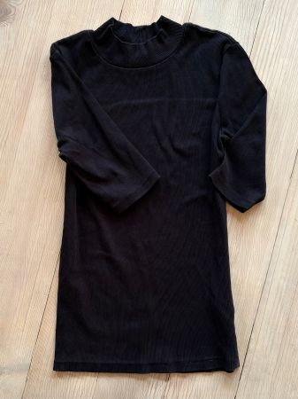Top/Shirt Rippstrick,3/4 Arm,Turtleneck,Zebra,Gr.L