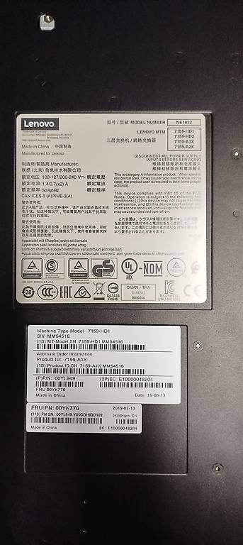 Lenovo PC: 2× Lenovo ThinkSystem NE1032  Switch 10Gb SFP+ – Usato da Etoy venduto da Ctrl0 2