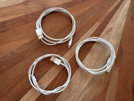 3x Original Apple Lightning USB Ladekabel iPhone 8 X XS 11