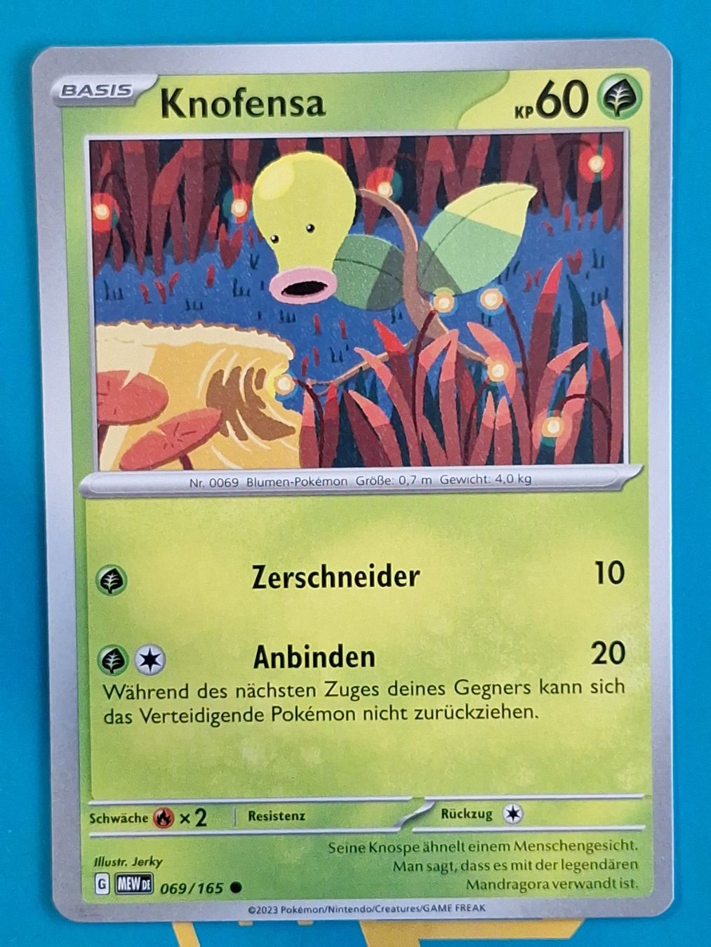 Pokémon Sammelbilder & Trading cards: Knofensa - DEUTSCH Mew 151 - #2.8 – Gebraucht aus Altstätten SG von GGsGameshop