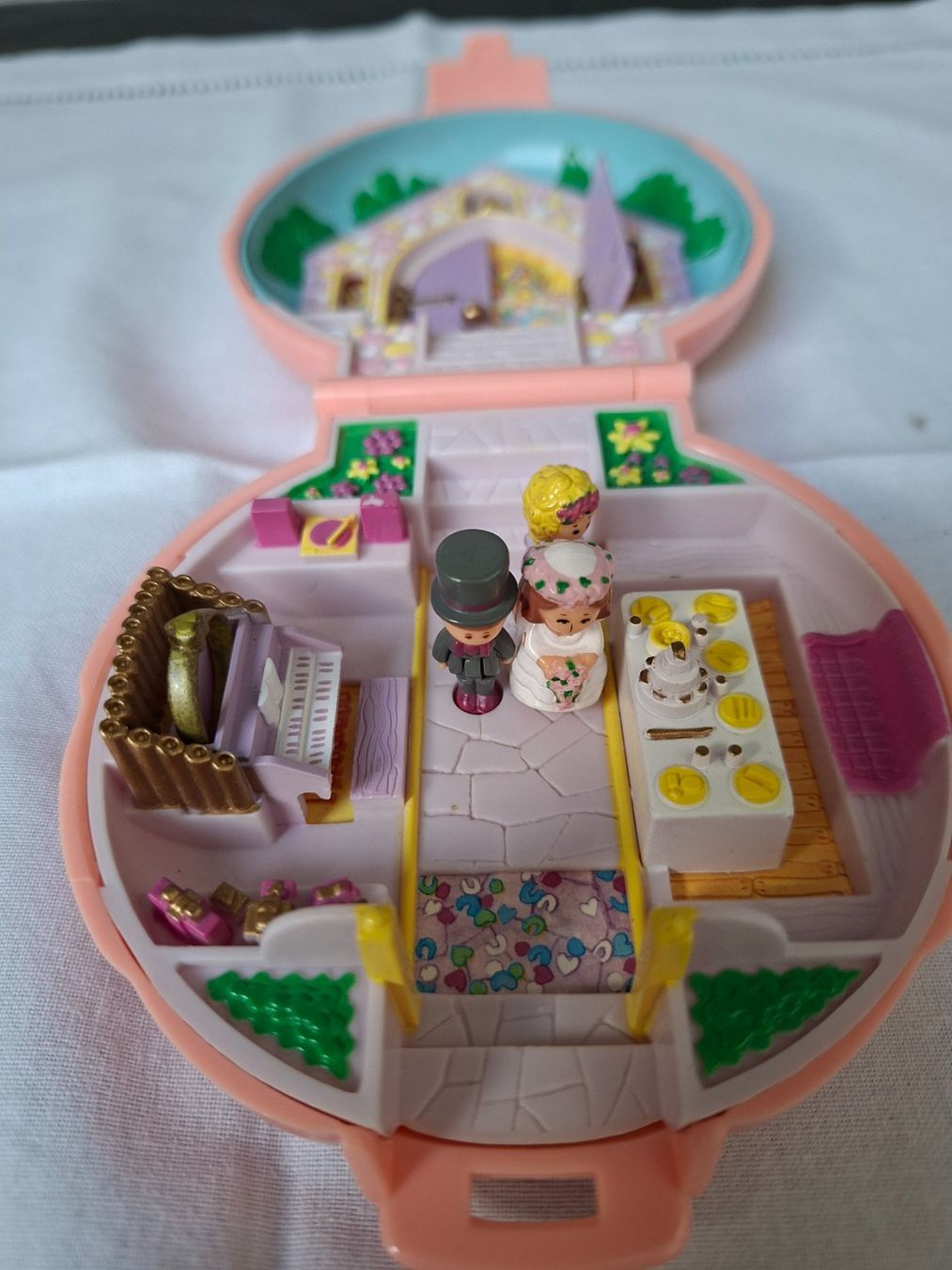 Polly Pocket Carillon: Polly Pocket 1989 Wedding Day mit Ring 100% – Usato da Möhlin venduto da teddybaer8 6