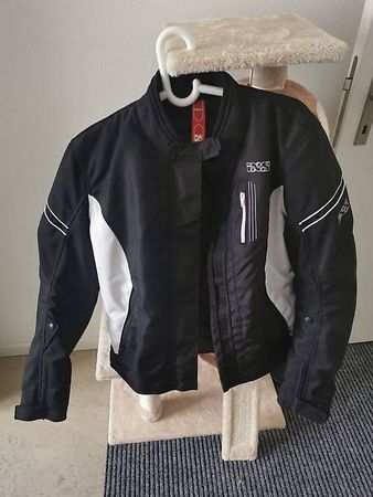 IXS Motorradjacke Textil schwarz/weiss  Grösse XXL