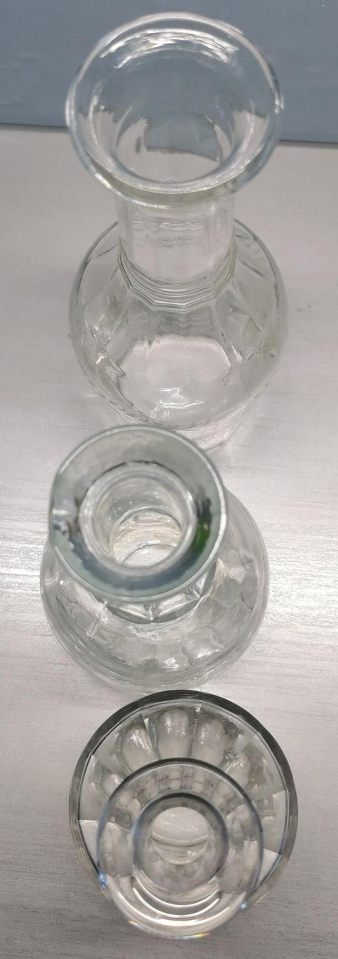 Caraffe: 3er Set Vintage Karaffen – Usato da Dänikon ZH venduto da Beldiwuffi 2