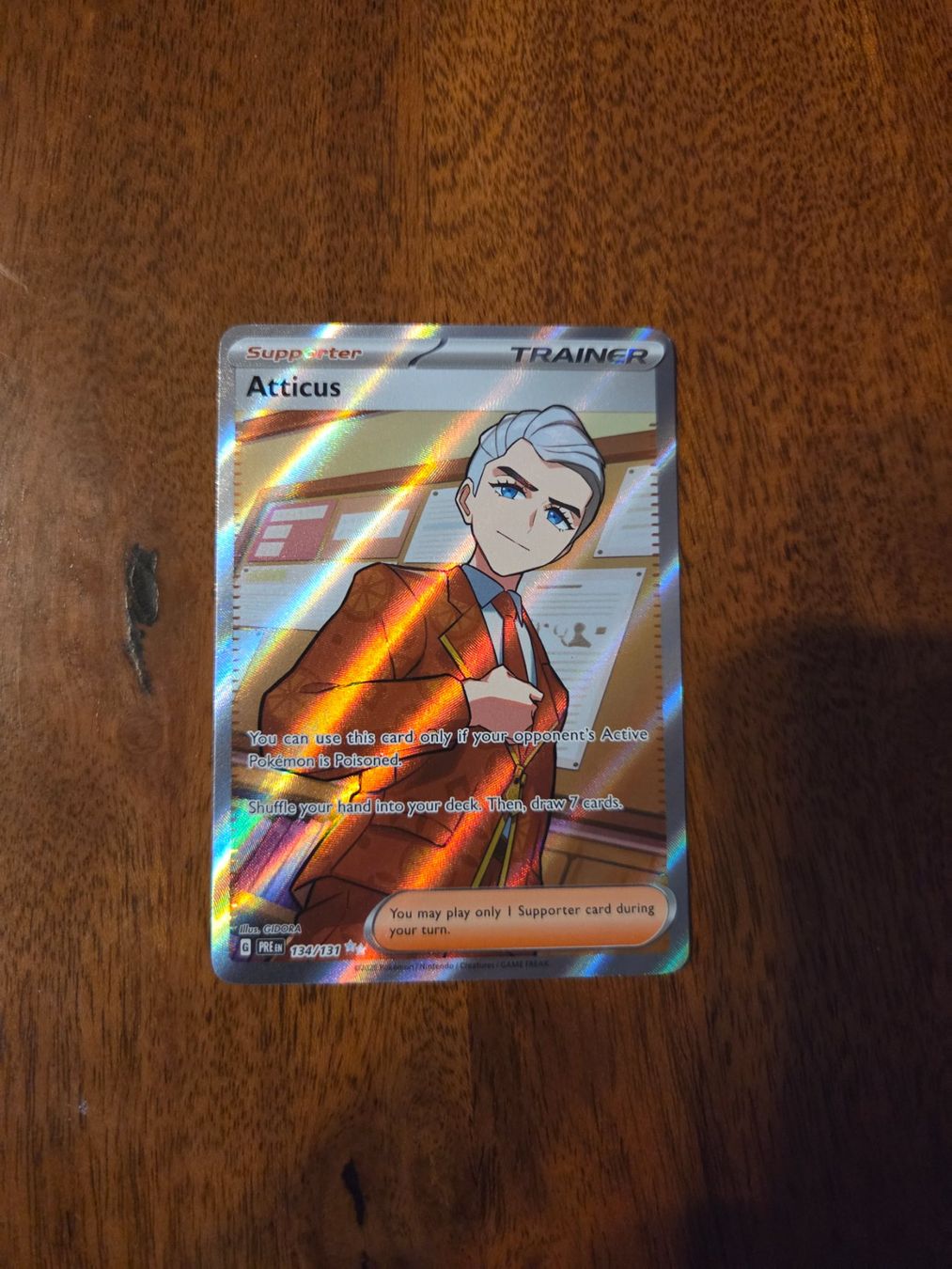 Pokémon Carte collezionabili: Atticus 134/131 Pokemon Prismatic evolution en – Usato da männedorf venduto da ret_56t6