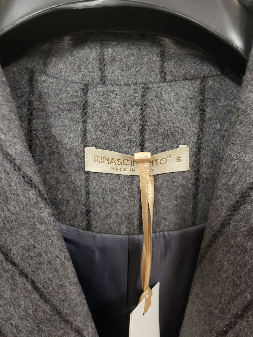 Cappotti: RINASCIMENTO Mantel grau gestreift,Gr.S – Nuovo e nell'imballaggio originale da Avenches venduto da FashionFactoryOutlet 2