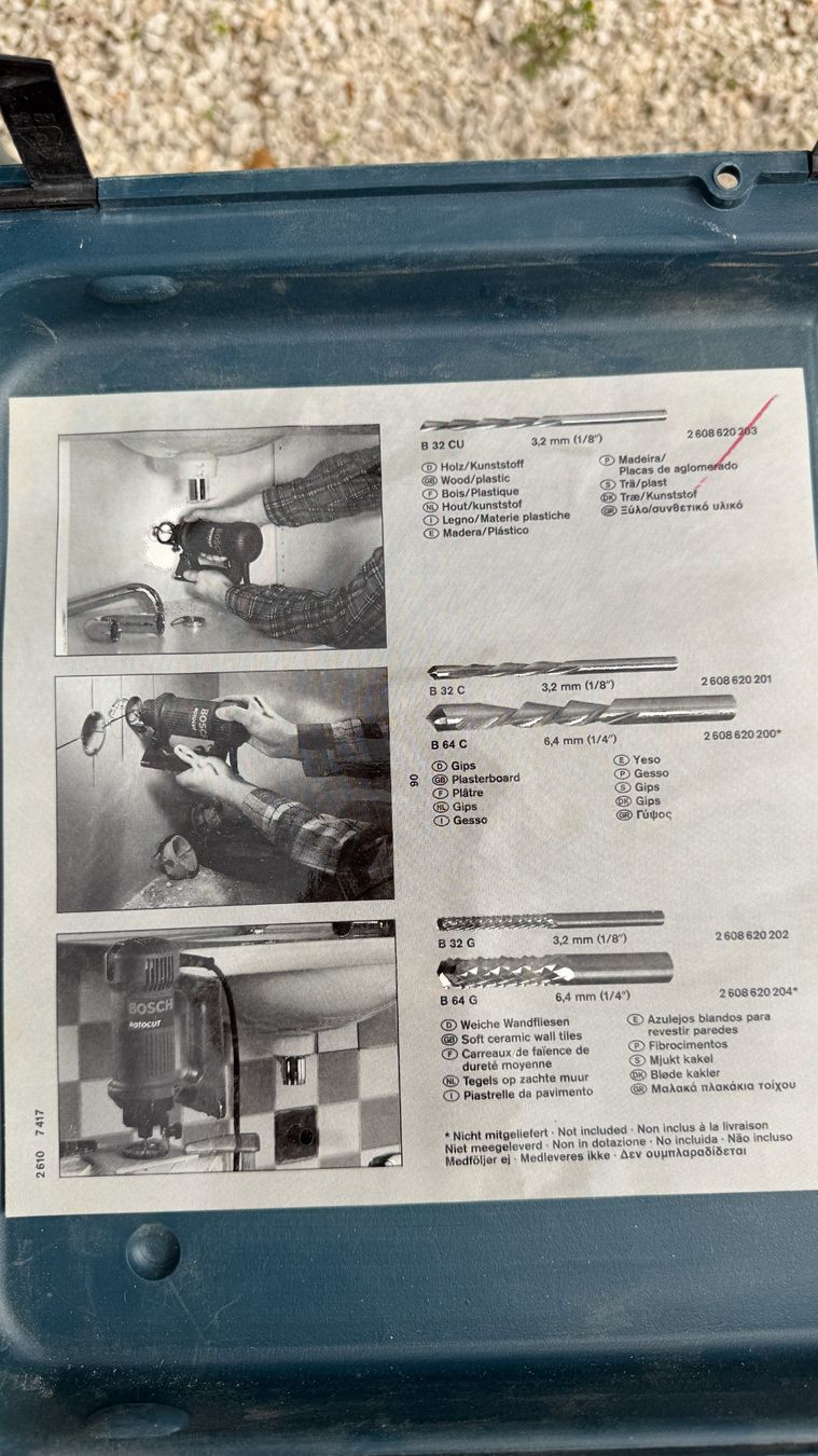 Tutte le macchine: Bosch Rotocut, Gipsfräse – Usato da Rodersdorf venduto da htruempy01 2