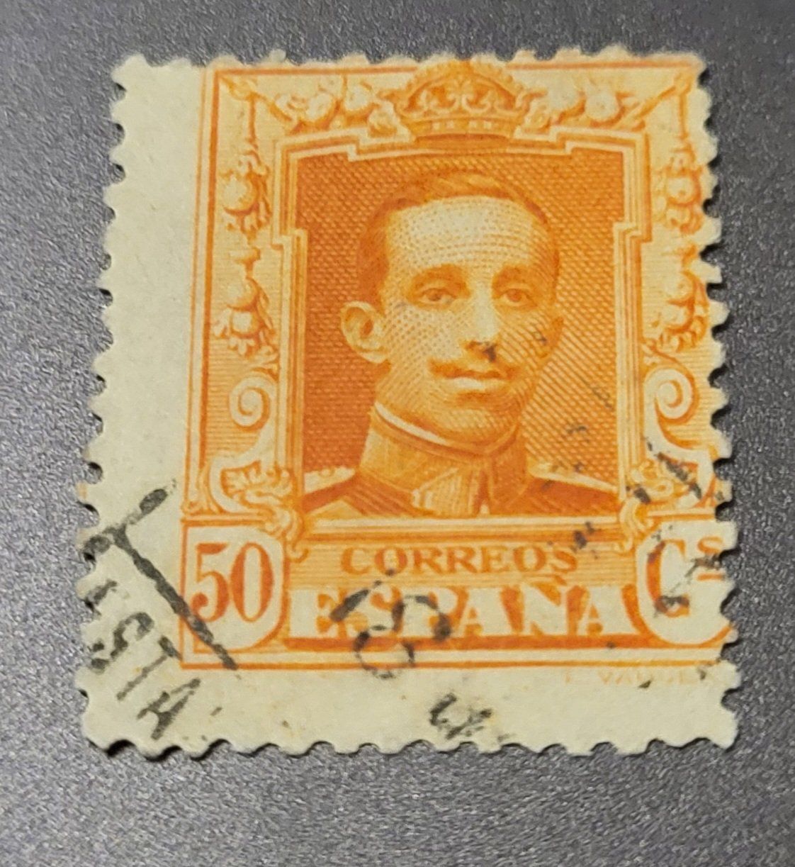 Tutti i francobolli: Spanien 1927 dezentriert briefmarke – Usato da St Gallen venduto da Stampsalshobby