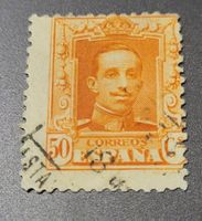 Spanien 1927 dezentriert briefmarke