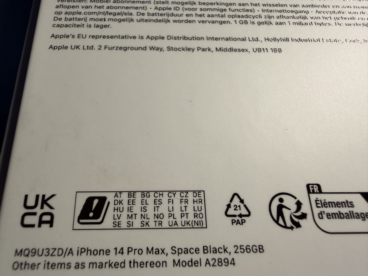 Apple Portables: APPLE IPhone 14 Pro Max 256gb Space black – D'occasion à MASSONGEX par Luluone 7